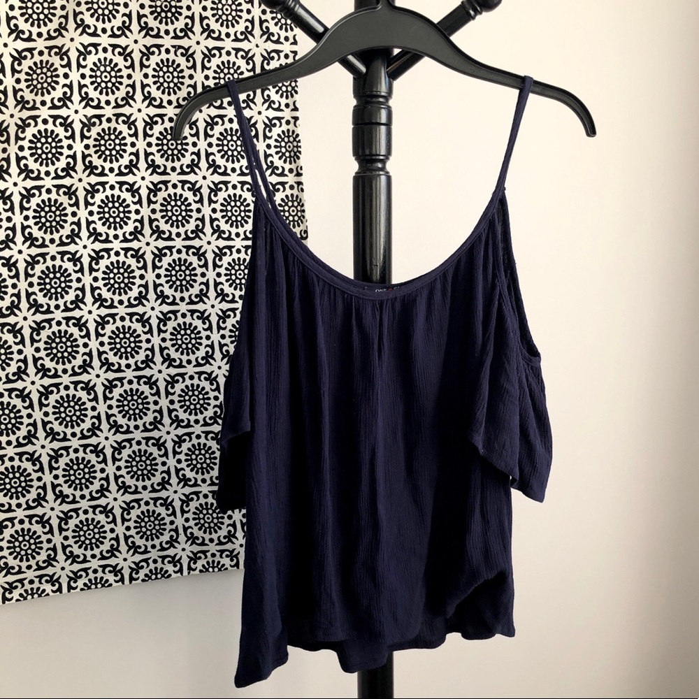 Chiffon Off-Shoulder Top